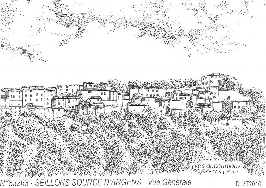 N 83263 - SEILLONS SOURCE D ARGENS - vue gnrale